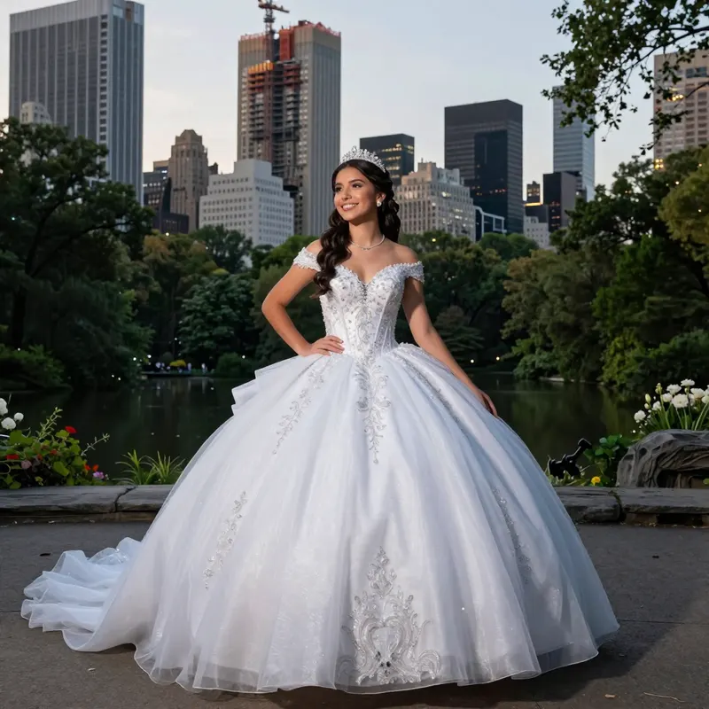 Invitación digital de quinceañera mostrada en un teléfono, con la fotografía de la festejada y la cuenta regresiva